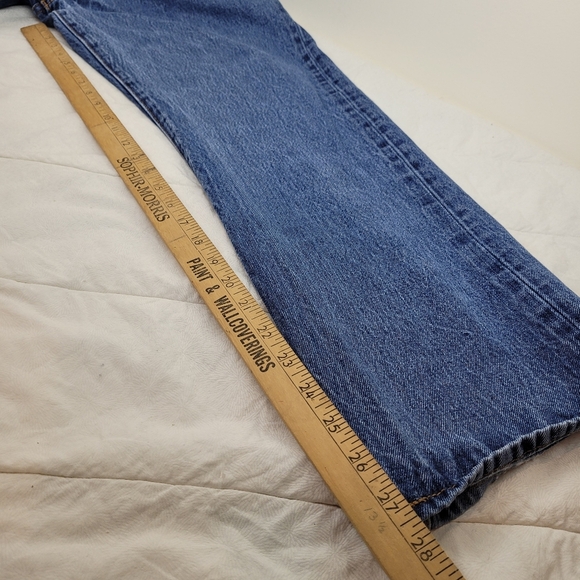 Levis Men's Original Button Fly Front 501 VintageBlue Jeans 100% Cotton 40 X 30 - Picture 9 of 10